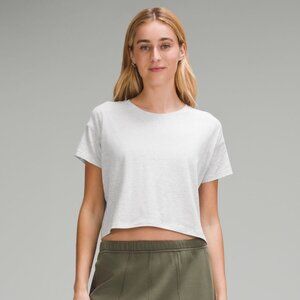 NWT Lululemon Cates T-shirt Size 8 in Heathered Core Ultra Light Grey